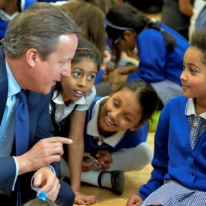 David Cameron has visited the Reach Academy, Feltnham on his last day of being the British Prime Minister.